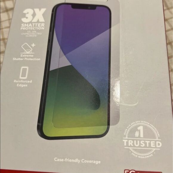 ZAGG InvisibleShield Glass+ Screen Protector  Made for iPhone 12 Pro Max - Picture 2 of 3